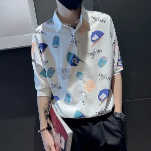 Men's Shirt Plain Collar